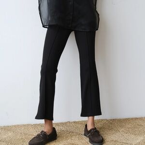 DONNI. Dark Navy / Almost Black Boot Cut Pants
